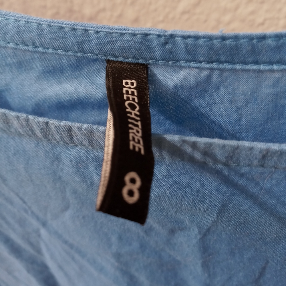 Preloved Beechtree Blue Geometric Patterned Tunic… - image 4